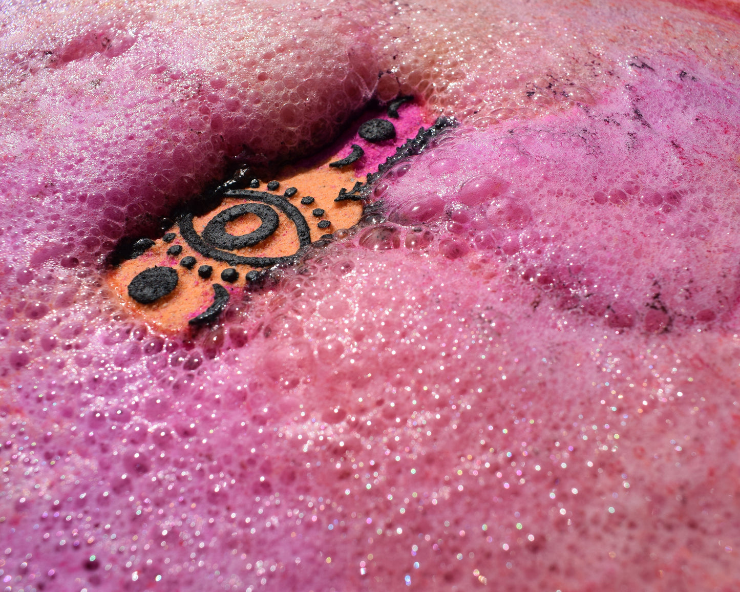 Hamsa Hand Bath Bomb (purple & yellow)