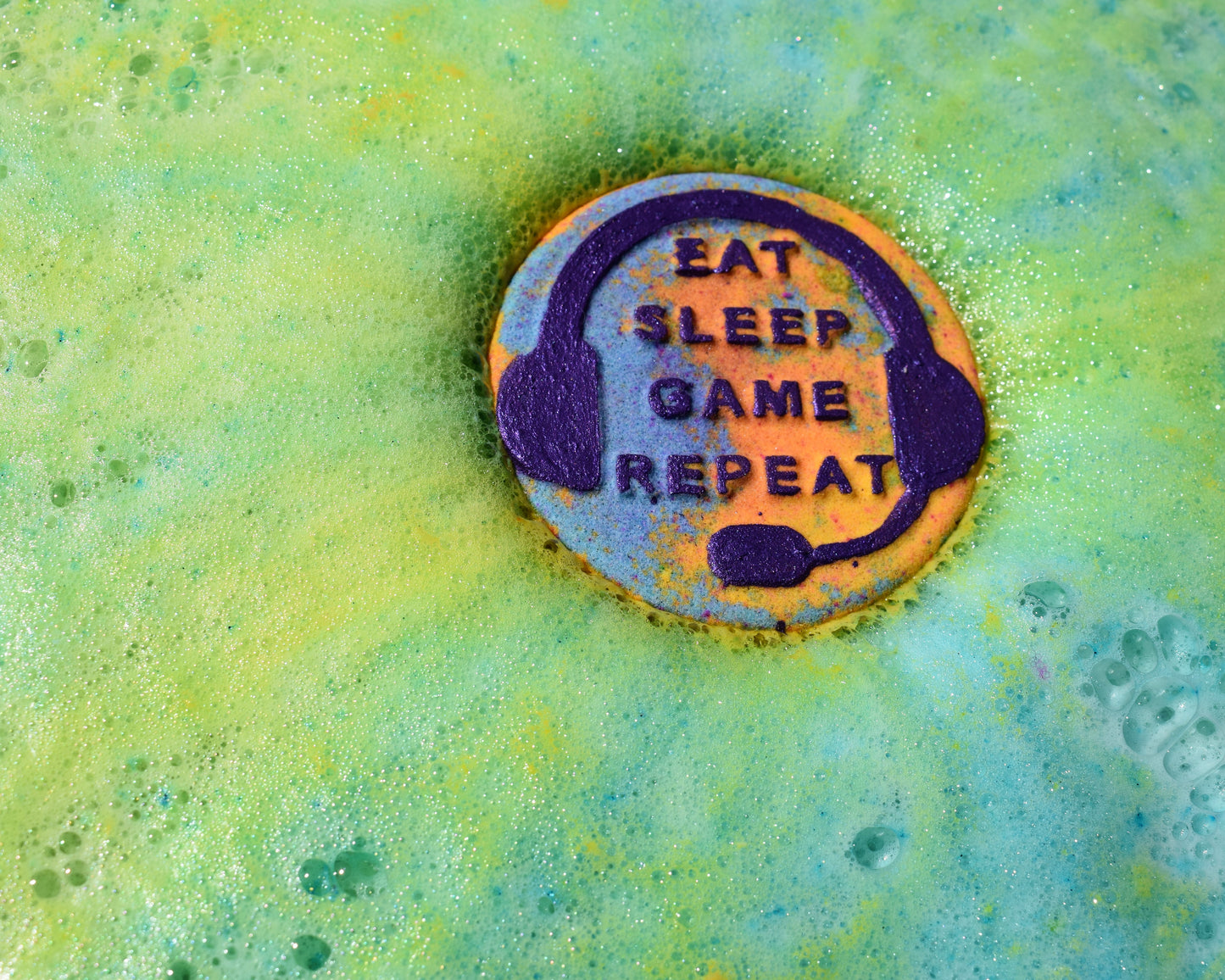 Eat Sleep Game Repeat Bath Bomb